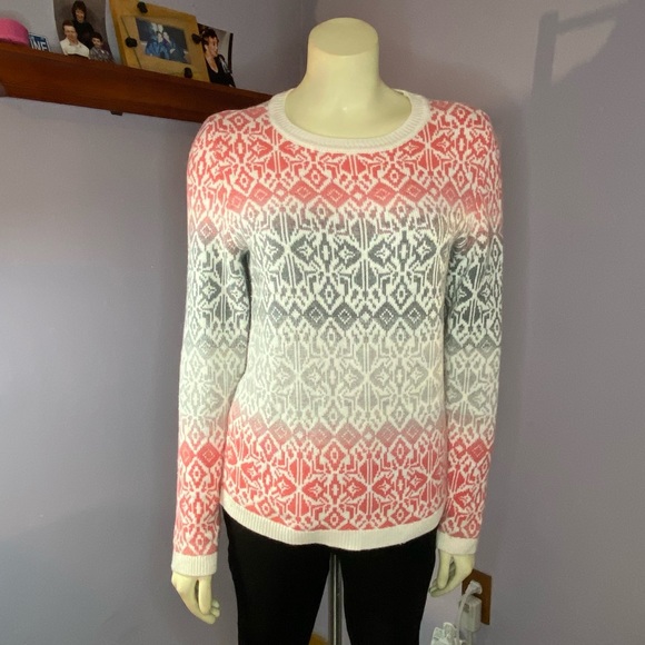 Talbots Ombré Fair Isle Sweater - Picture 2 of 8